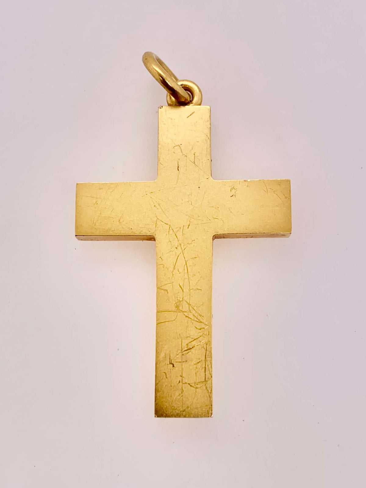 Estate 15K Cross Pendant