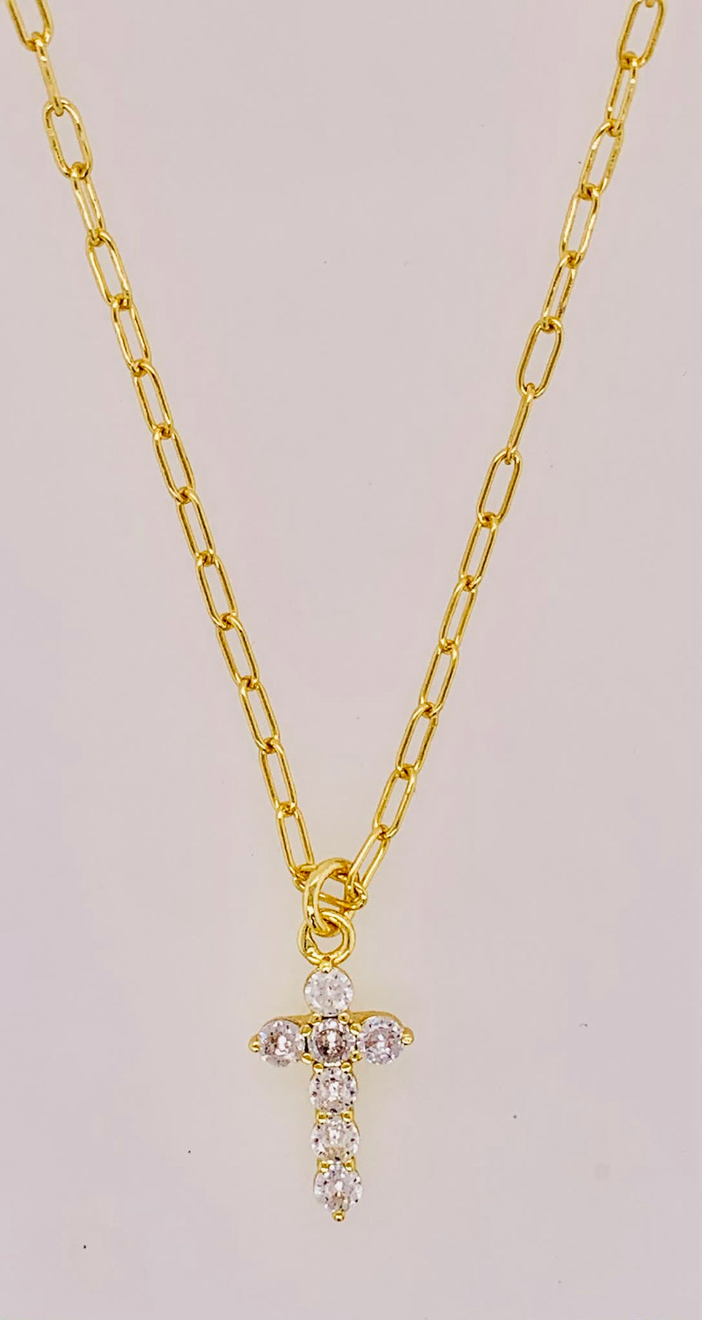 Crystal Cross Pendant Necklace