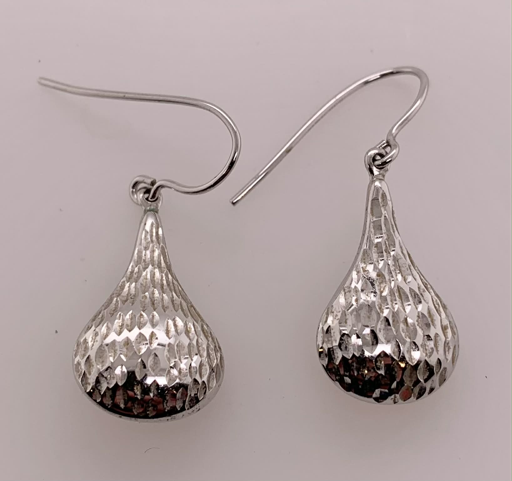 Sterling Teardrop Dangle Earrings
