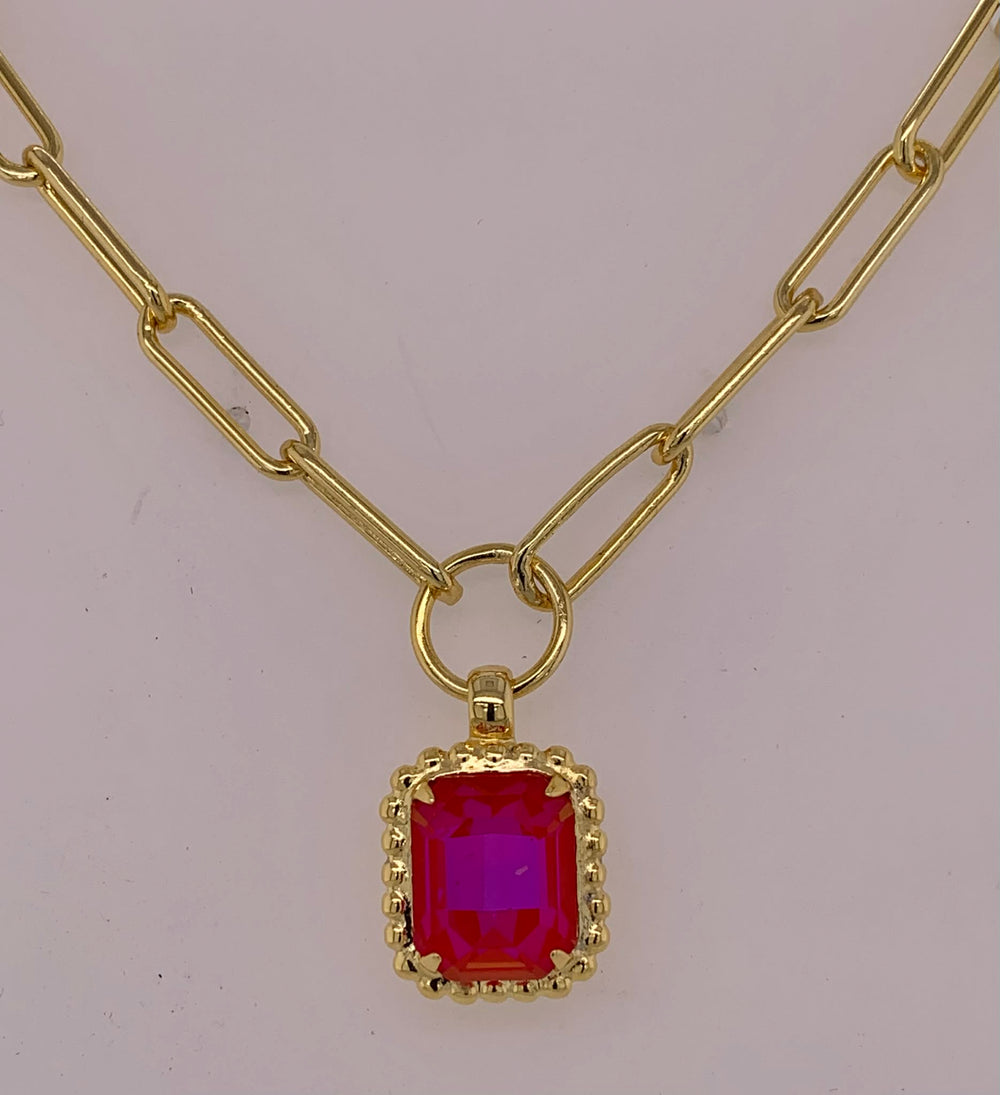Octavia Scalloped Pendant Necklace