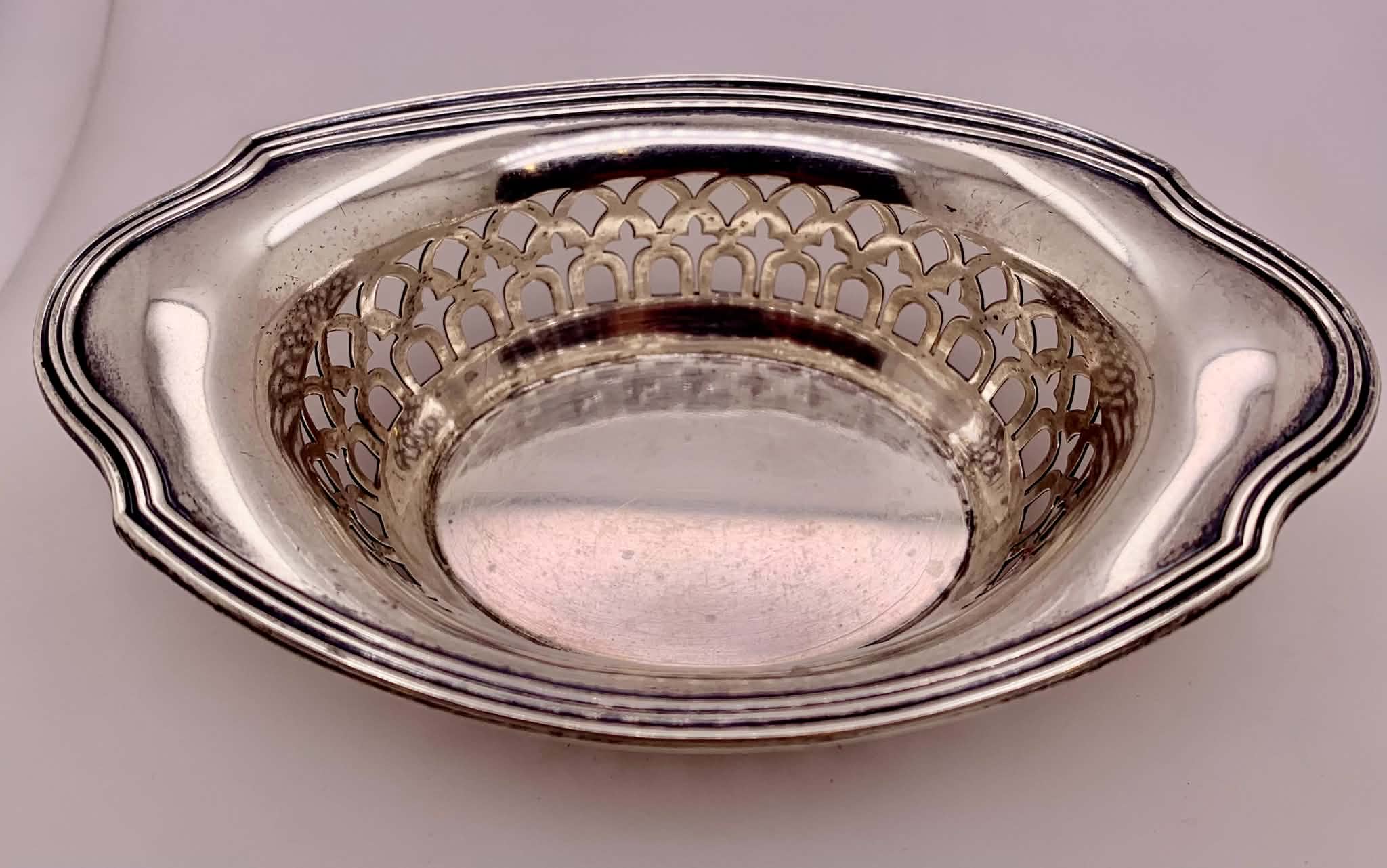 Estate Sterling Silver Nut Dish