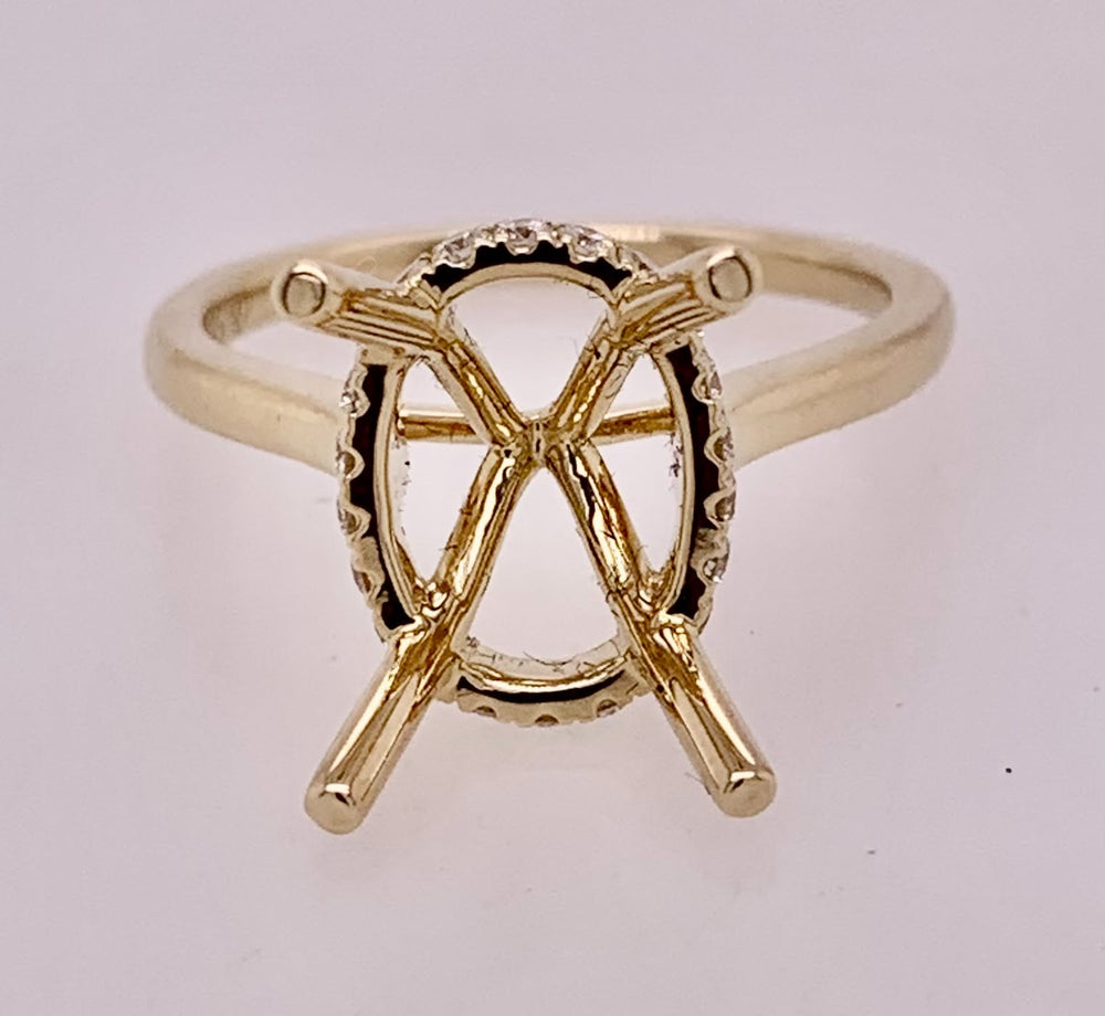 14K Diamond Semi-Mount