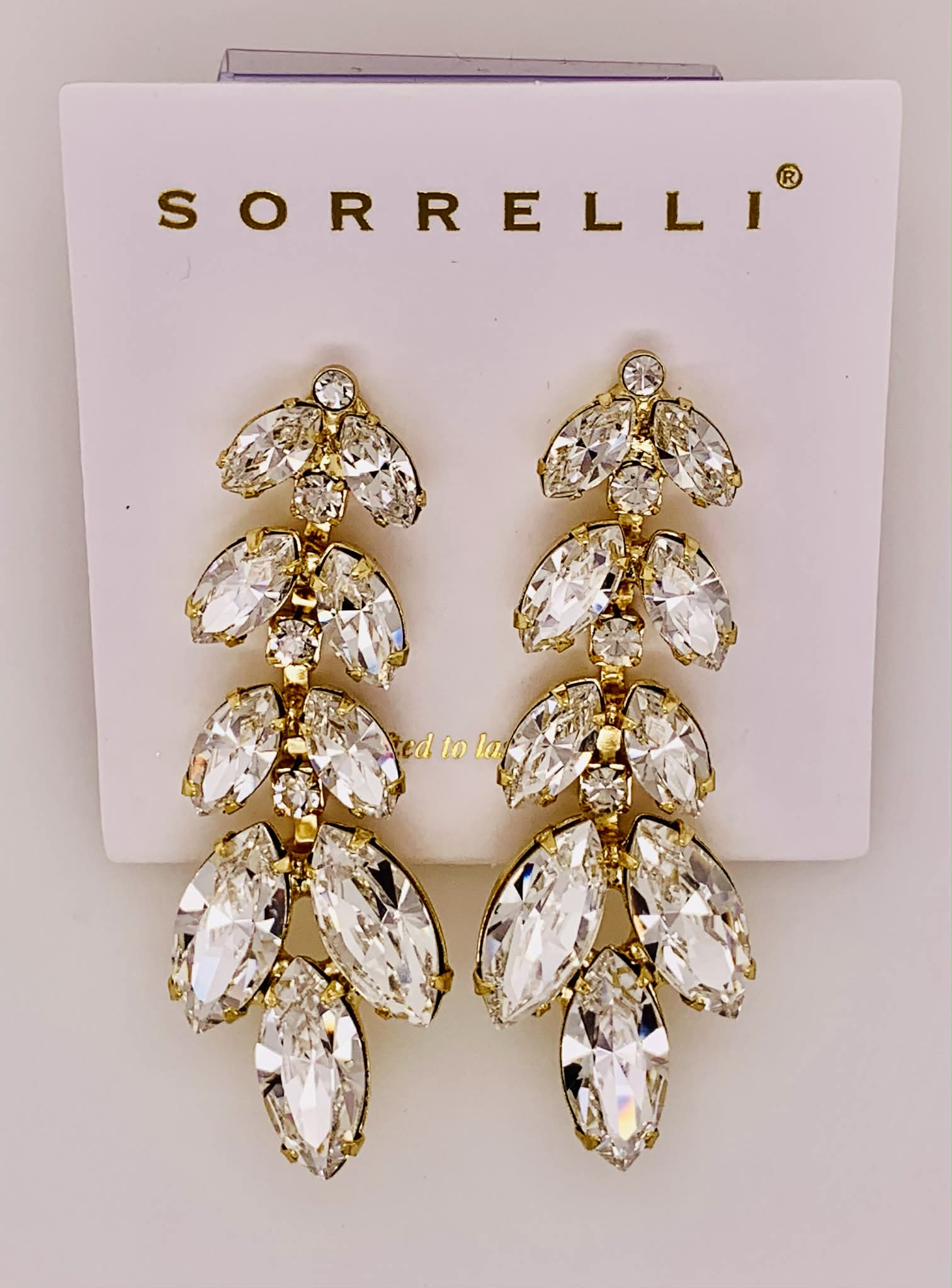 Repeating Navette Dangle Earrings