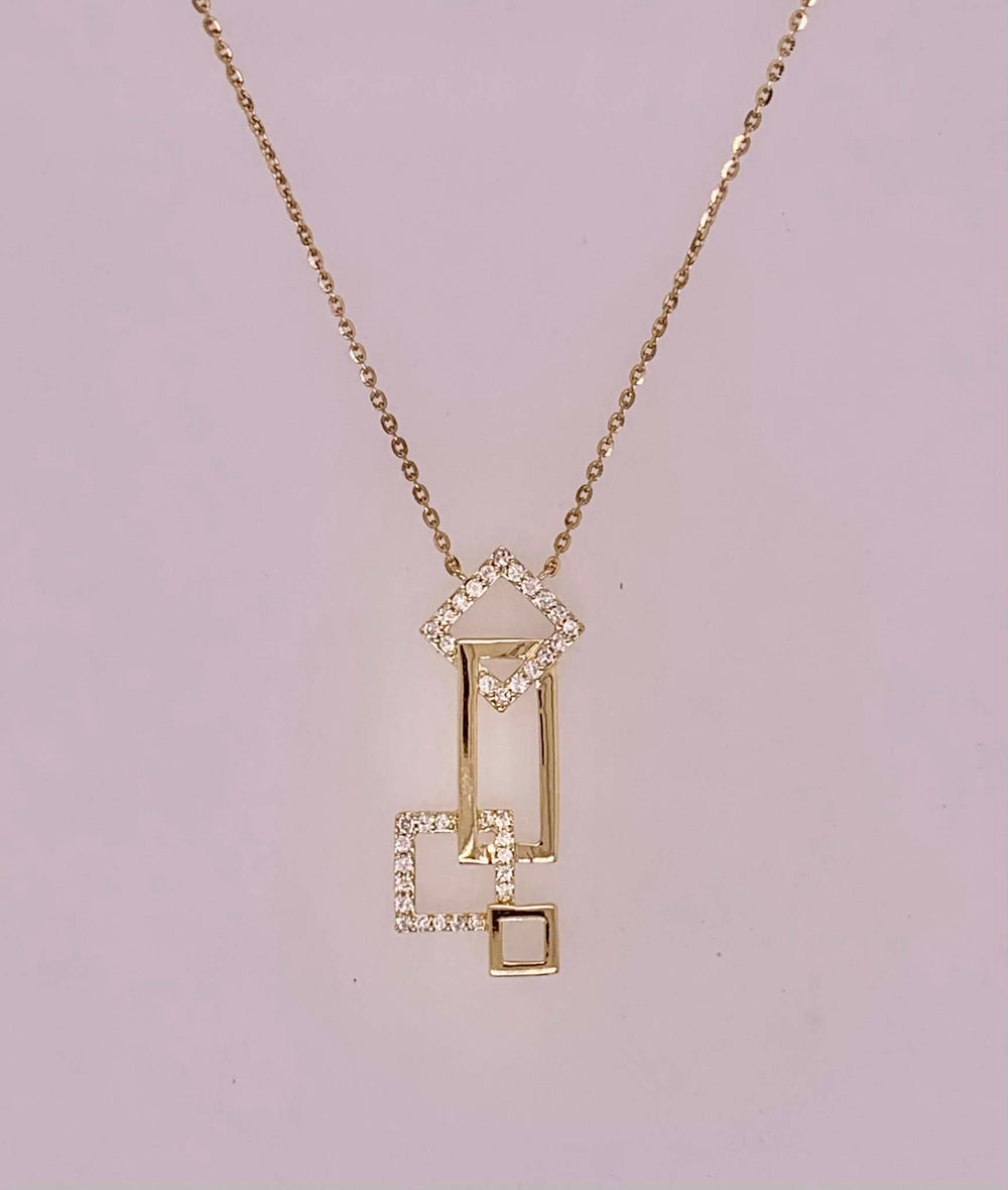 14K Diamond Pendant