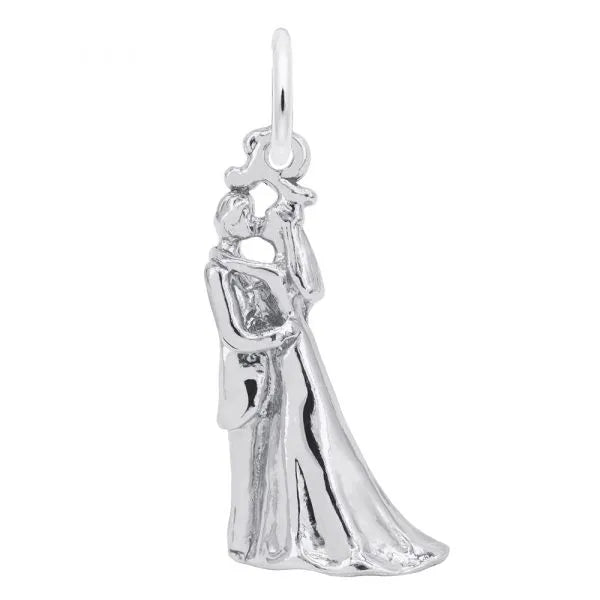 Sterling Silver Bride and Groom Charm