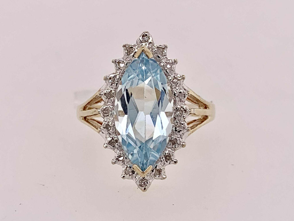 Estate Blue Topaz Ring
