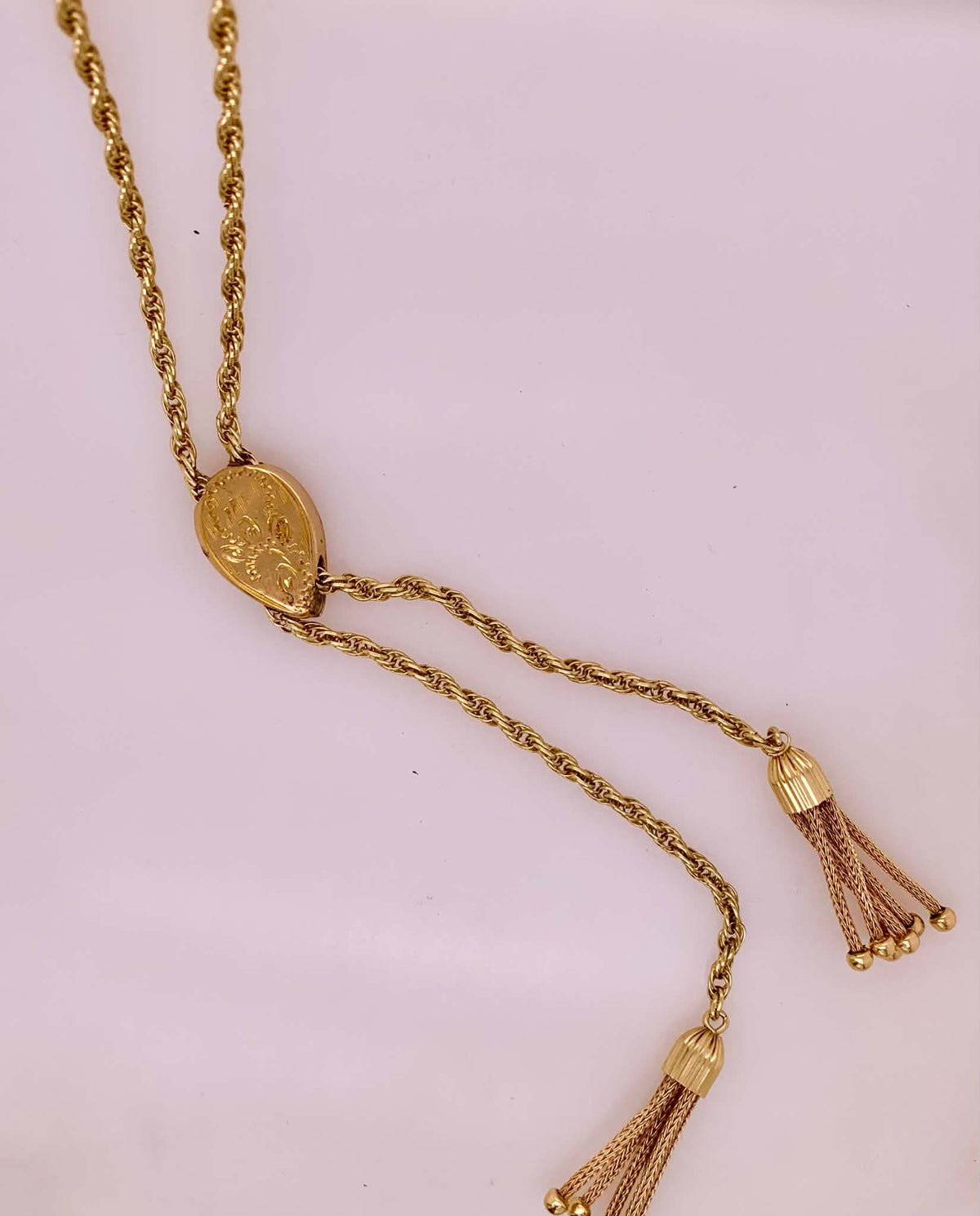 Estate Gold filled Lariat Neckace