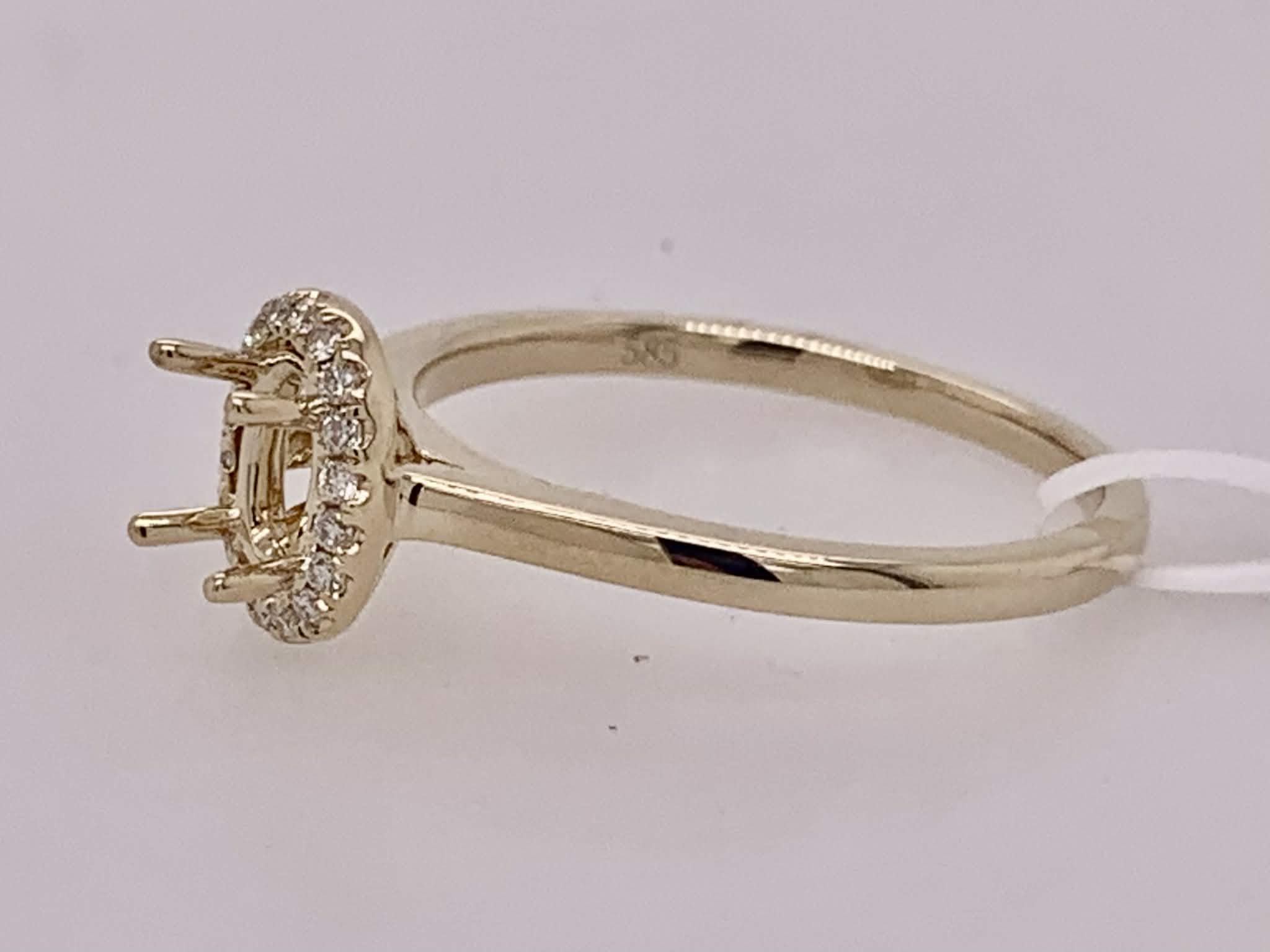 14K Diamond Semi-Mount