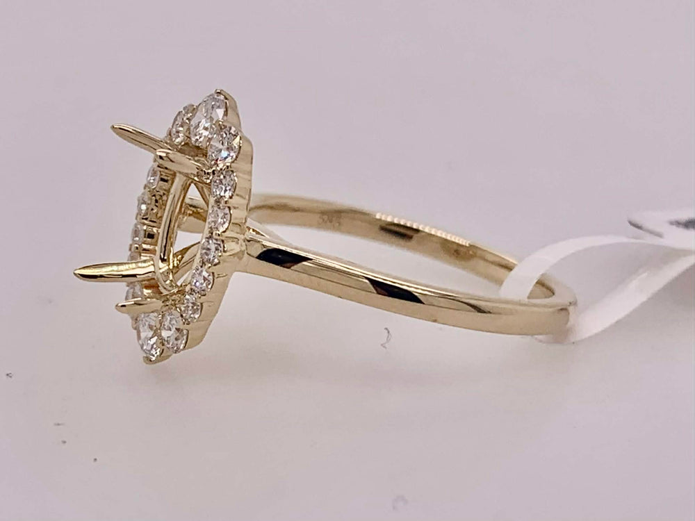 14K Diamond Semi-Mount