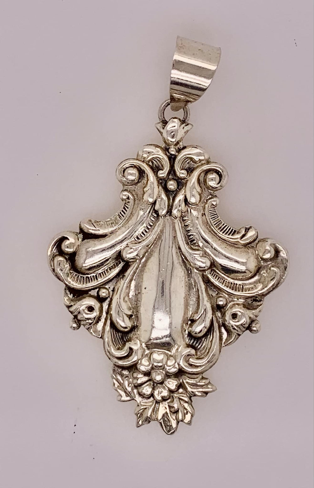 Estate Flower Crest Pendant