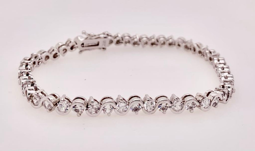 Estate Cubic Zirconia Tennis Bracelet