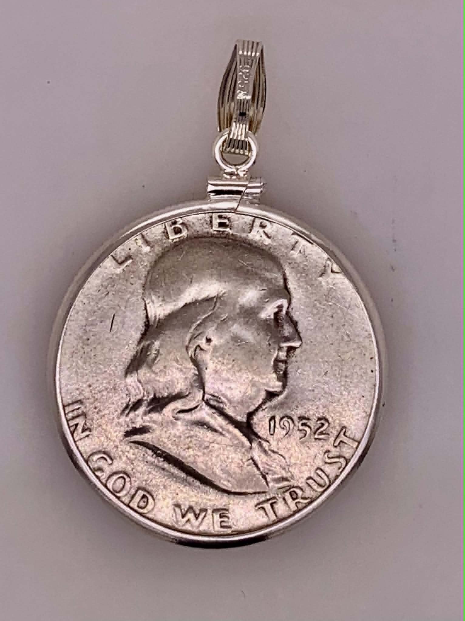 Sterling Silver Liberty Coin Pendant