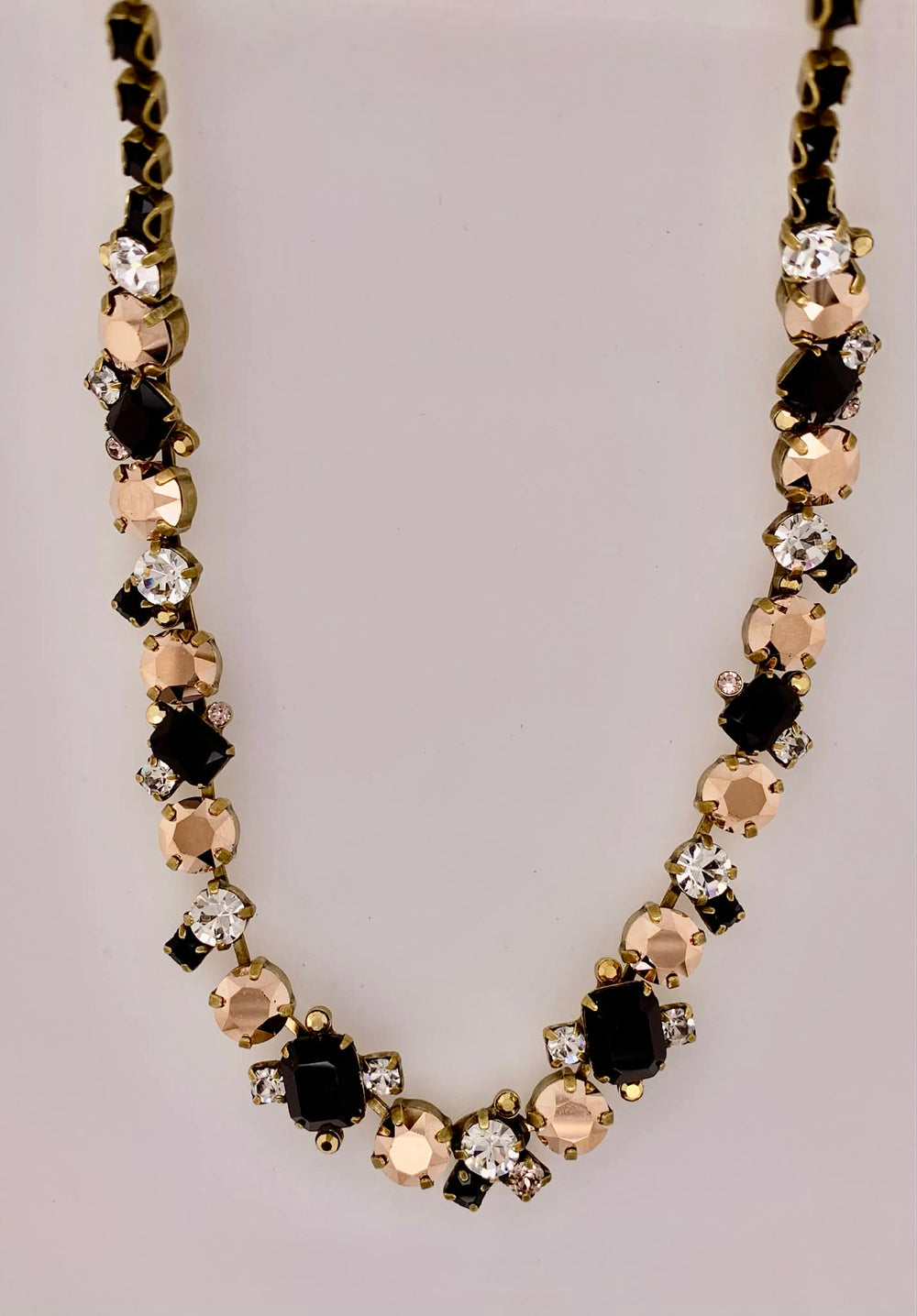 Glittering Multi-cut Crystal Necklace
