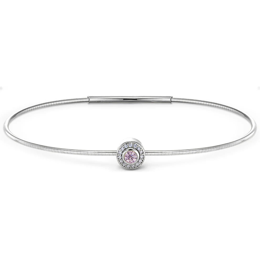 Sterling Silver October Birthstone Bracelet