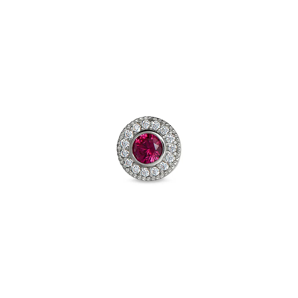 Sterling Silver January Birthstone Charm