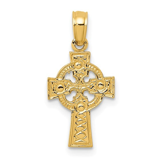 14K Cross Charm