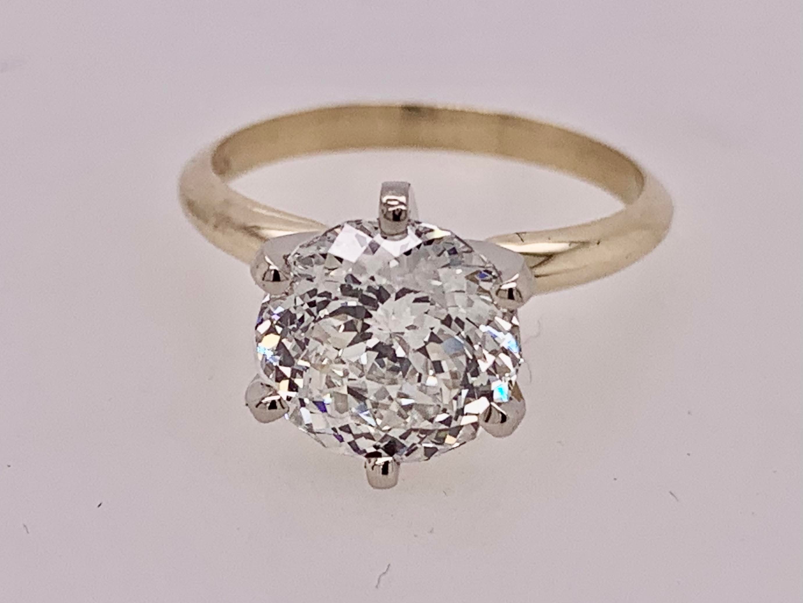 14K LAB Solitaire