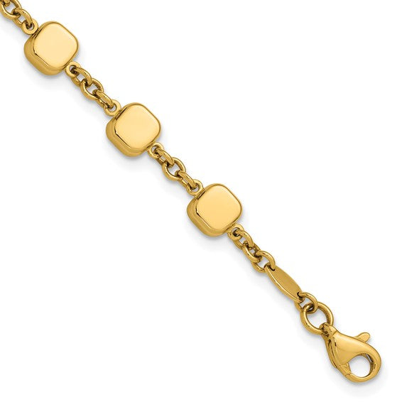14K Geometric Square Bracelet