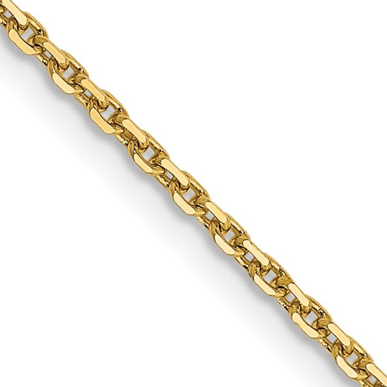 14K Diamond Cut Cable Chain