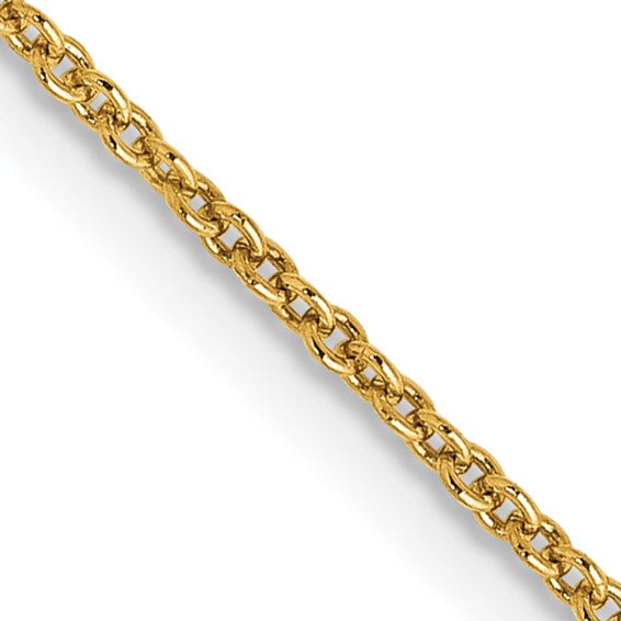 14K 18" Cable Chain