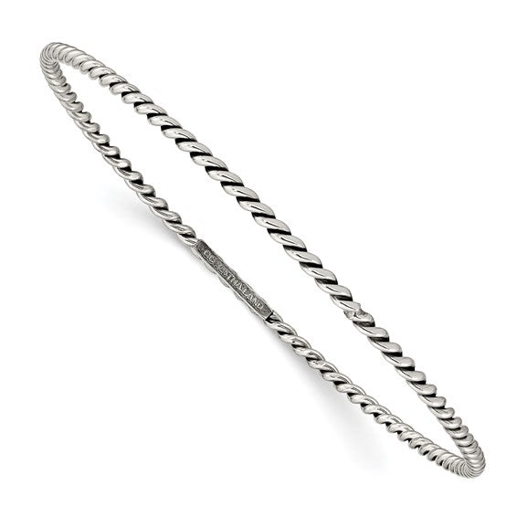 Sterling Silver Slip-on Bangle Bracelet
