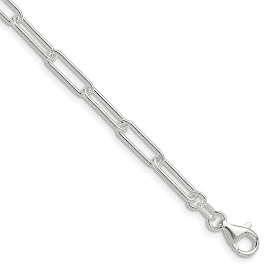 Sterling Silver Polished Paperclip Chain