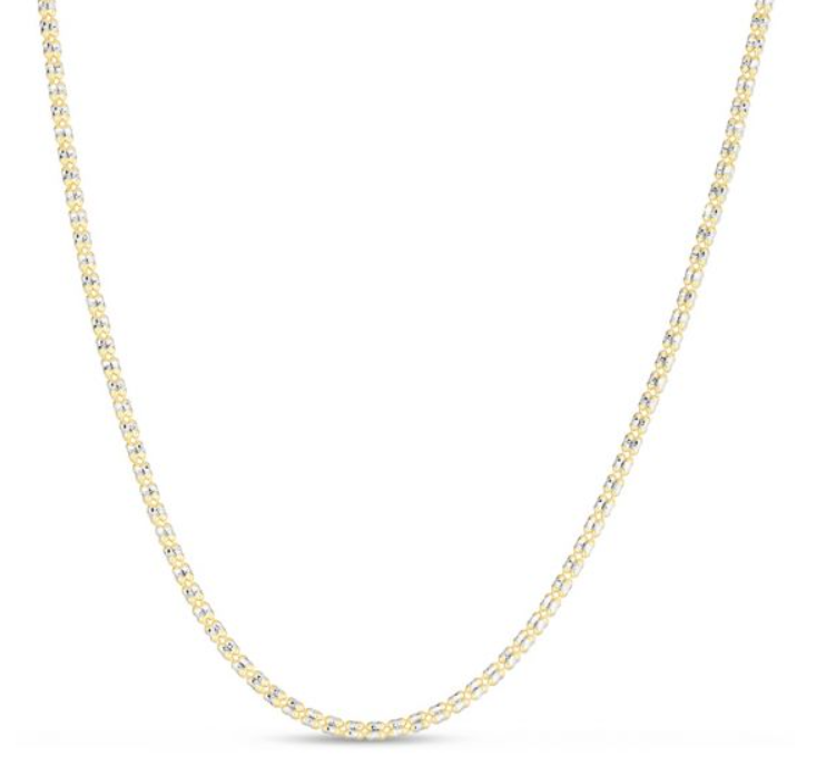 14K Gold Fancy Ice Chain