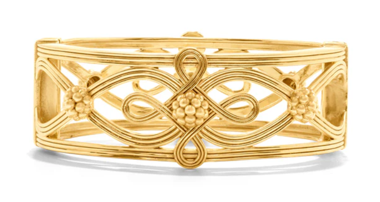 Monique Hinged Bangle - Gold