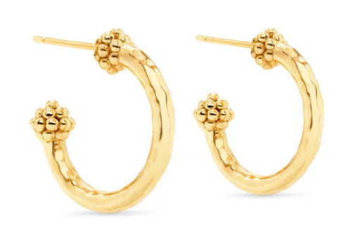 Berry Small Hoop Earrings - Gold