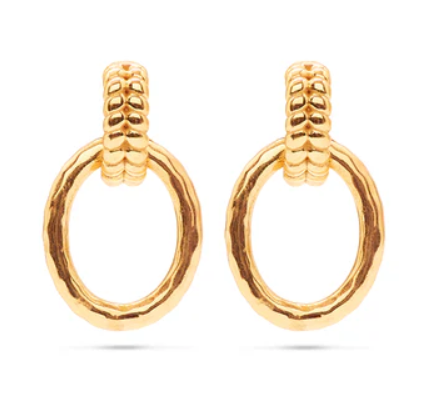 Cleopatra Regal Link Earrings- Gold