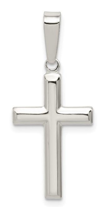Sterling Polished Cross Pendant