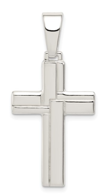 Sterling Polished Cross Pendant