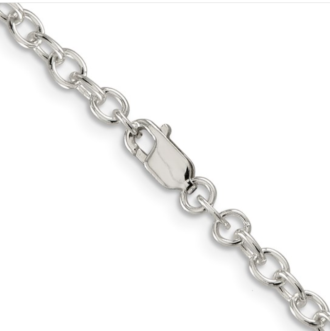 Sterling Oval Cable Chain