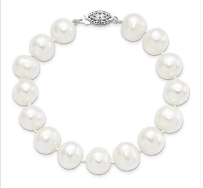 Sterling Silver Freshwater Cultured Pearl Bracelet