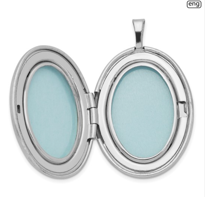 Sterling Silver Paisley Border Locket