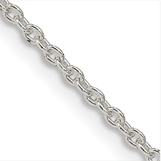 Sterling Silver 18" Cable Chain