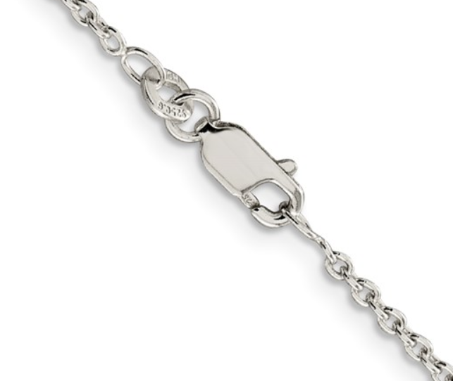 Sterling Silver 18" Cable Chain