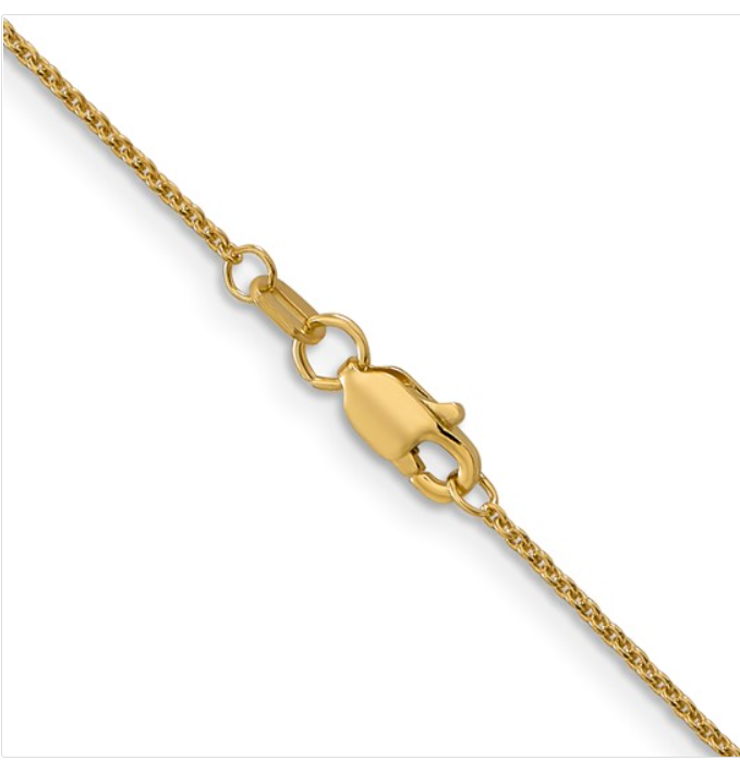 14K Yellow Gold Cable Chain