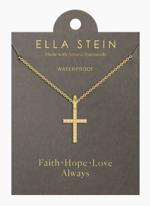 Ella Stein Believe Cross Pendant Necklace