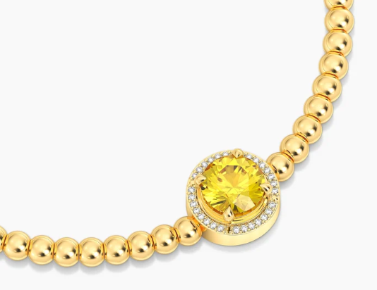 Ella Stein November Birthstone Bead Bracelet