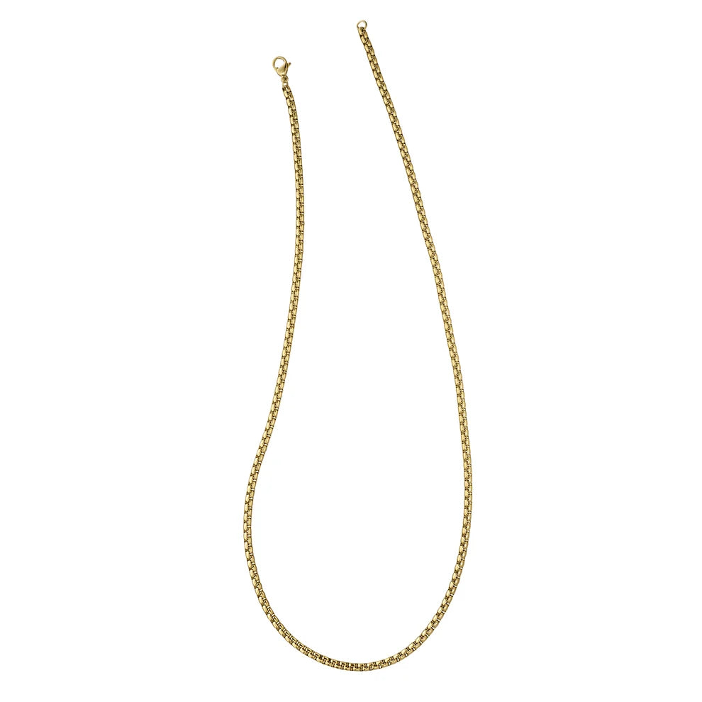 Gold Plated Rounded Box Chain
