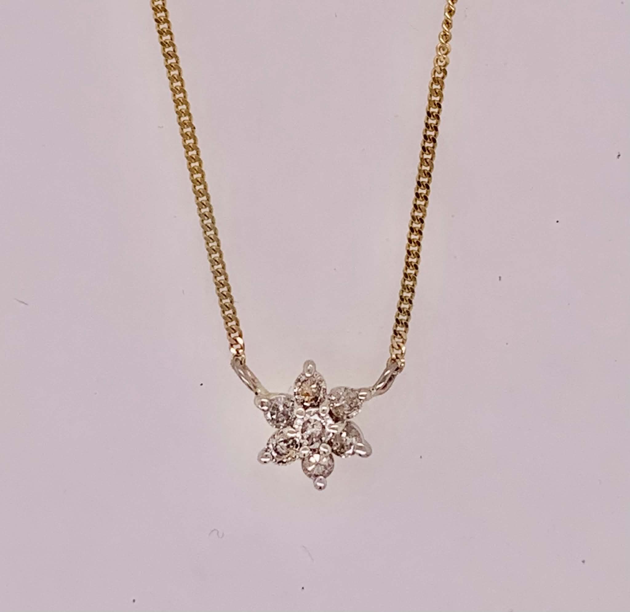 14K Diamond Pendant