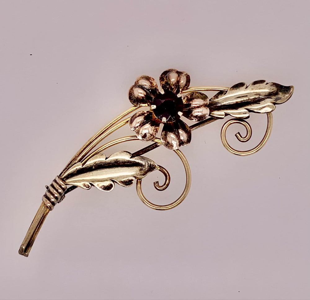 Estate Flower Brooch