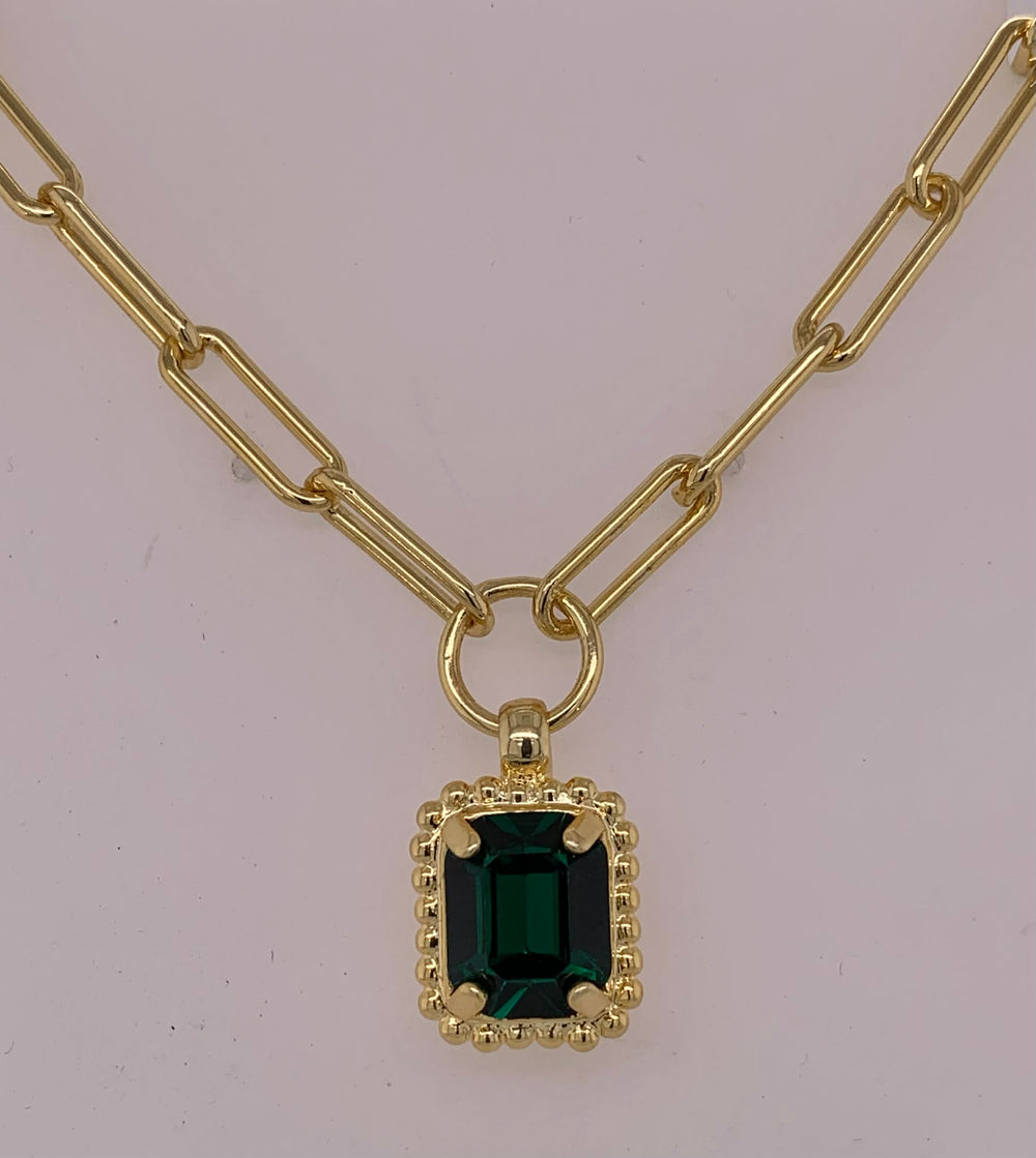 Octavia Scalloped Pendant Necklace