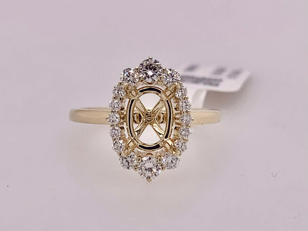14K Diamond Semi-Mount