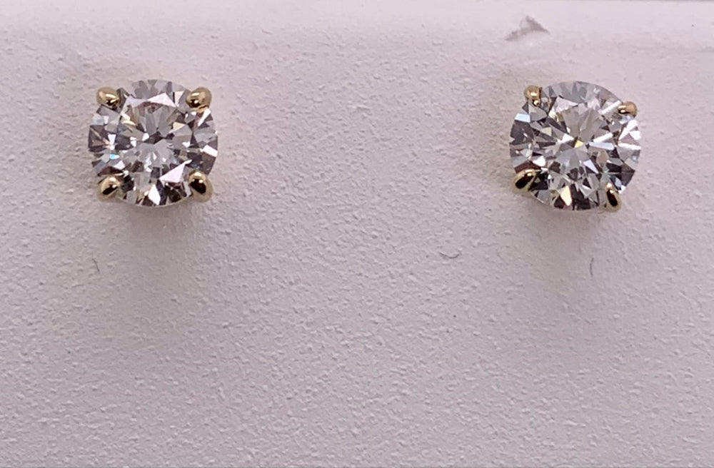 .75CT.TW. LAB Diamond Stud Earrings