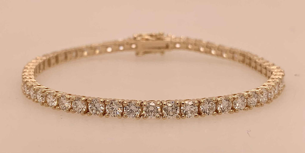 14K LAB Diamond Tennis Bracelet