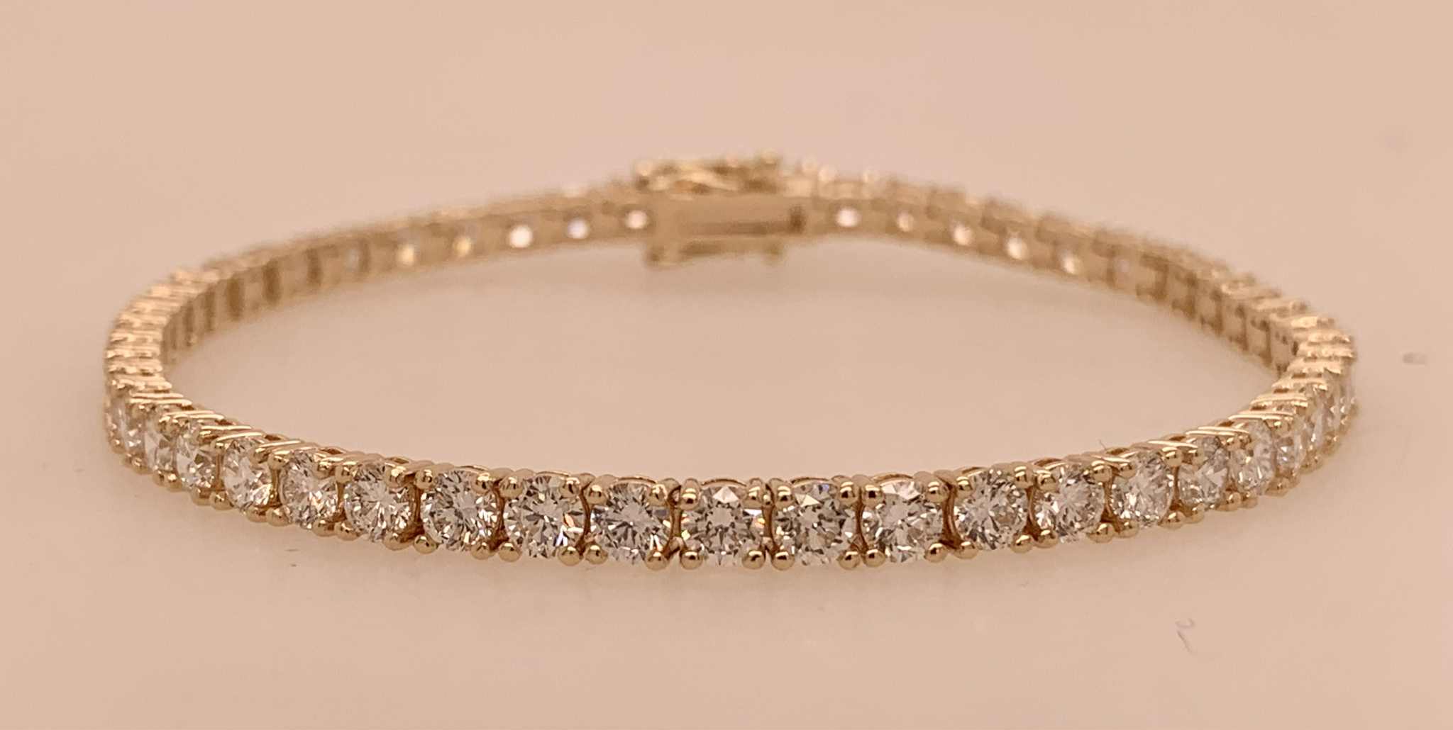 14K LAB Diamond Tennis Bracelet