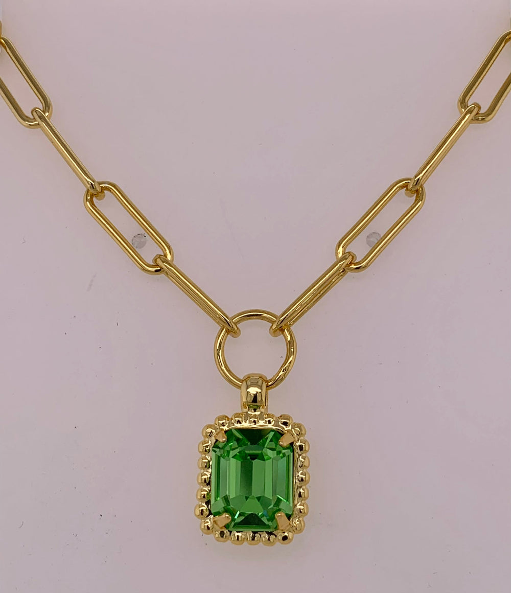 Octavia Scalloped Pendant Necklace