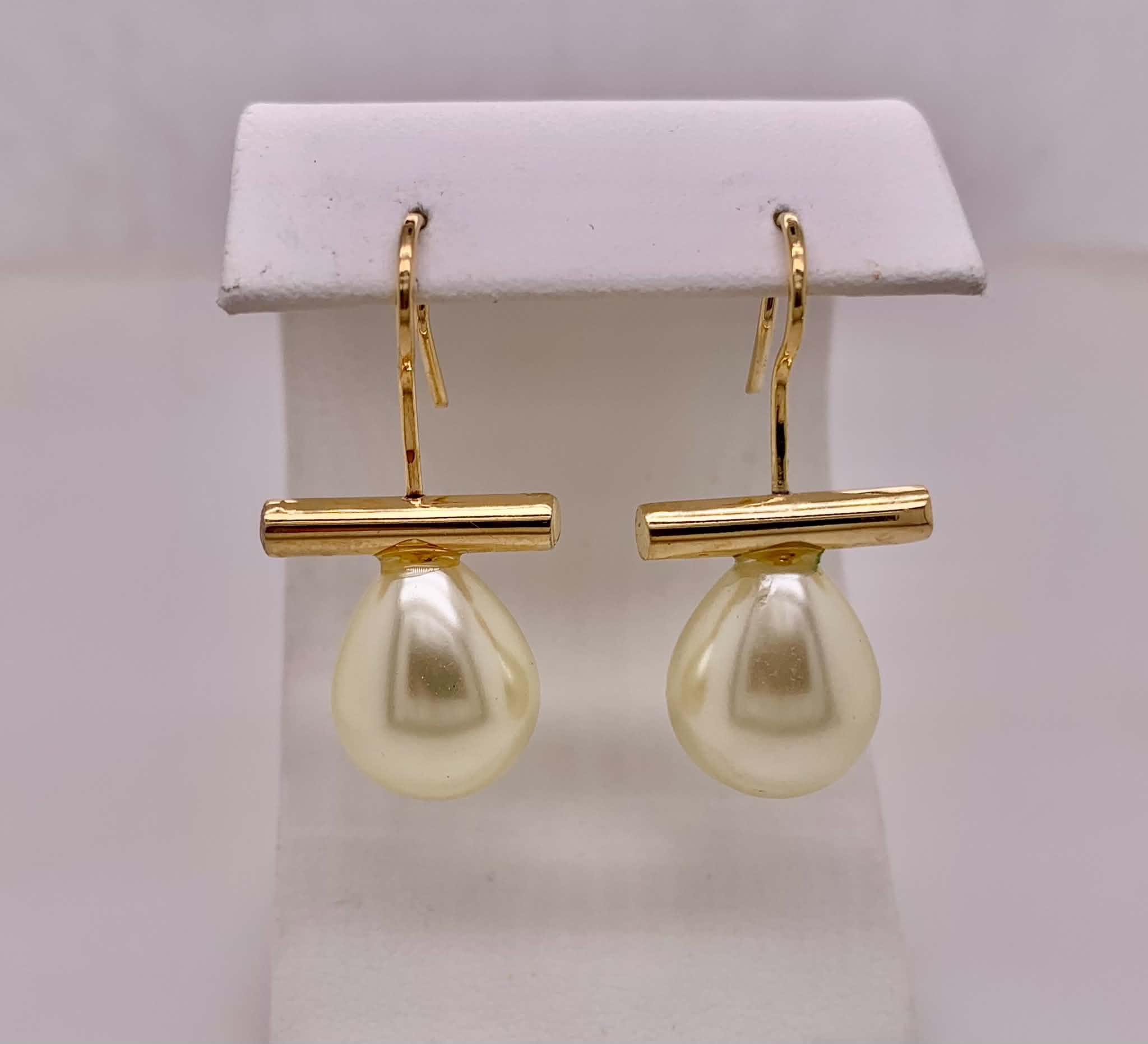 Gold Filled Simulated Pearl Earrings